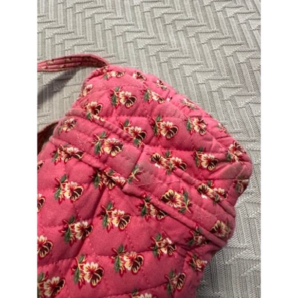Vera Bradley retired pink pansey medium zipper tote - Picture 7 of 11